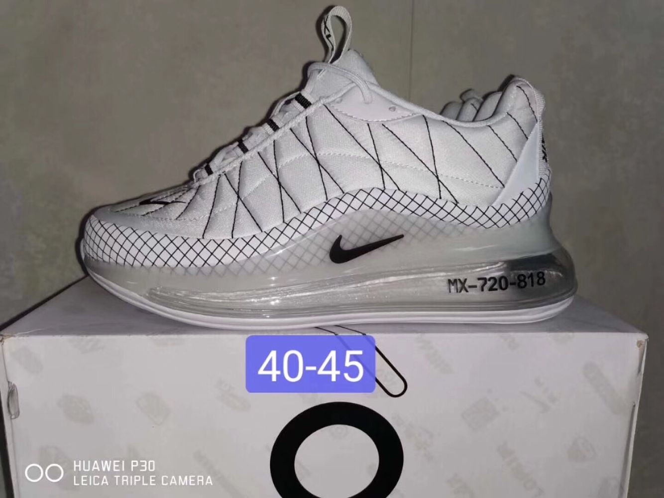 2020 Nike Air Max 720 White Silver Shoes